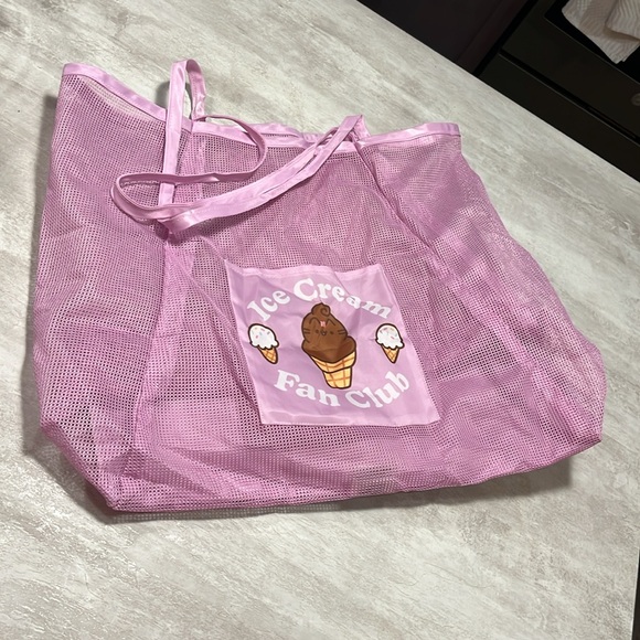 NWOT Pusheen Box Summer 2023 Ice Cream Fan Club Mesh Tote Bag - Picture 1 of 6